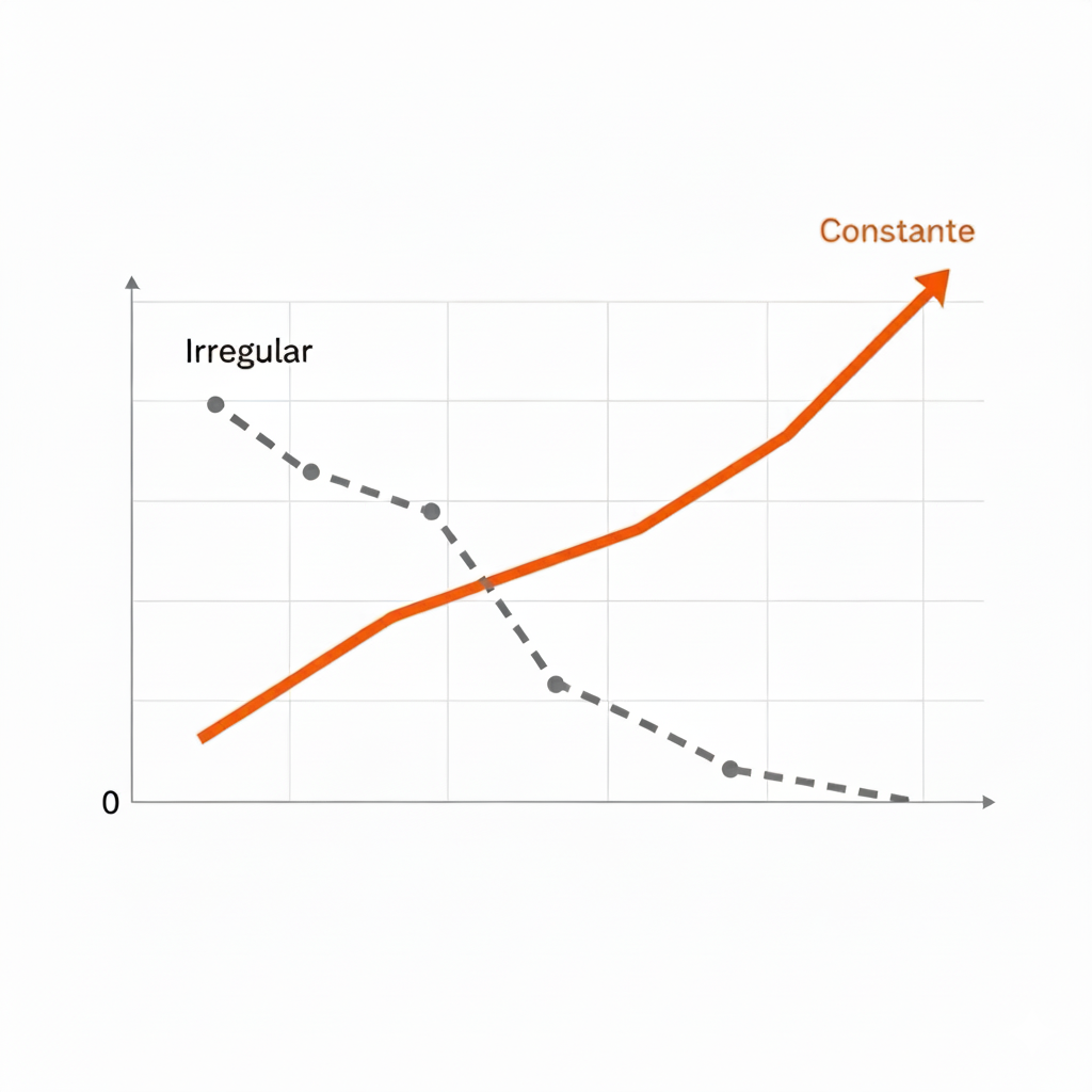 Gráfico suplementación irregular vs constante